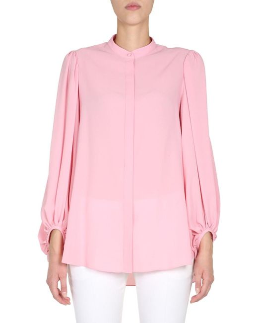 Alexander McQueen Pink Silk Shirt