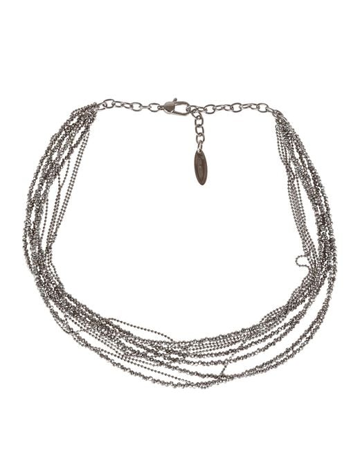 Brunello Cucinelli Metallic Exquisite Mini Necklace For