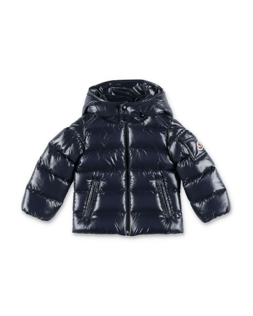 Moncler Blue Maya Down Jacket For Boys