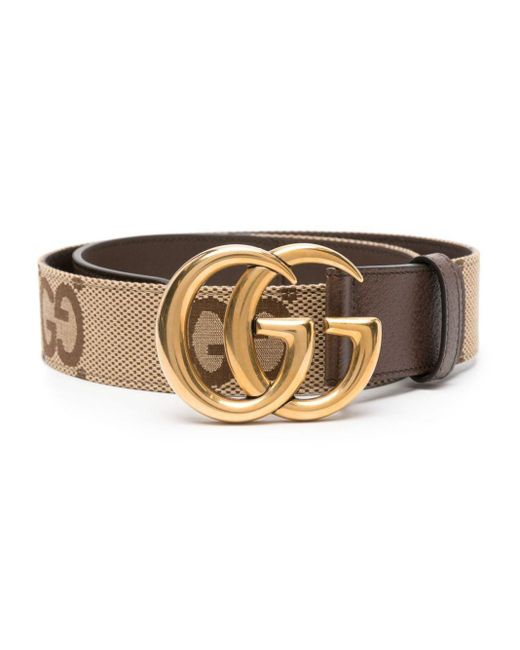 Gucci Natural Large Decorative Double G Belt