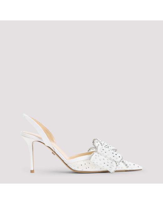 Mach & Mach White Strass Mesh Pumps With 8.5Cm Heel Height for men