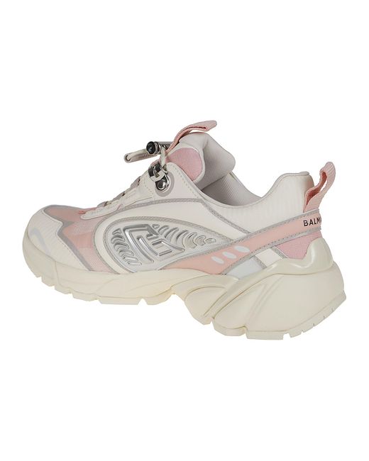 Balmain White Cosmic Dust Sneaker