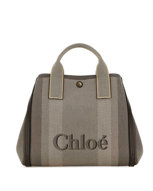 Chloé Gray Chic Carry Tote Bag