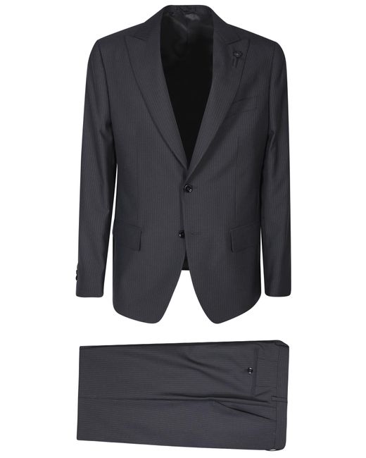 Lardini Black Sophisticated Suit for men