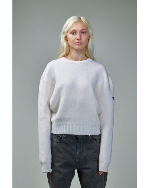grey crewneck sweater