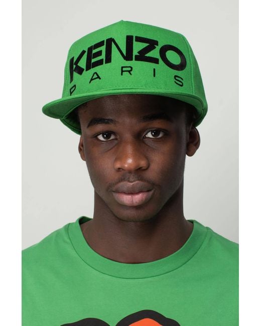 KENZO Cap in Green for Men | Lyst UK