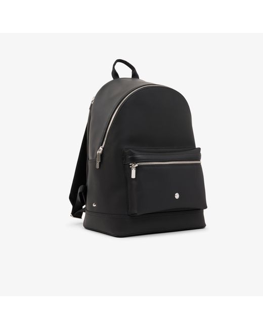 Lacoste Black Langon Petit Piqué Backpack for men