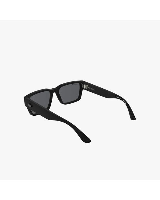 Lacoste Black L.12.12 Rectangle Glasses for men