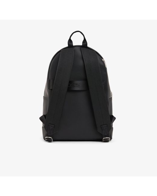 Lacoste Black Langon Petit Piqué Backpack for men