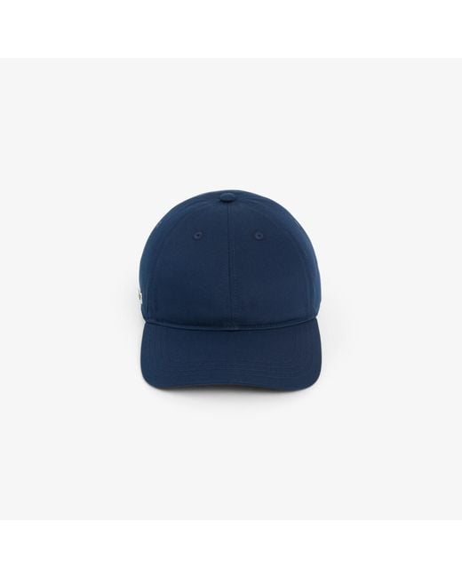Lacoste Blue Cotton Twill Cap