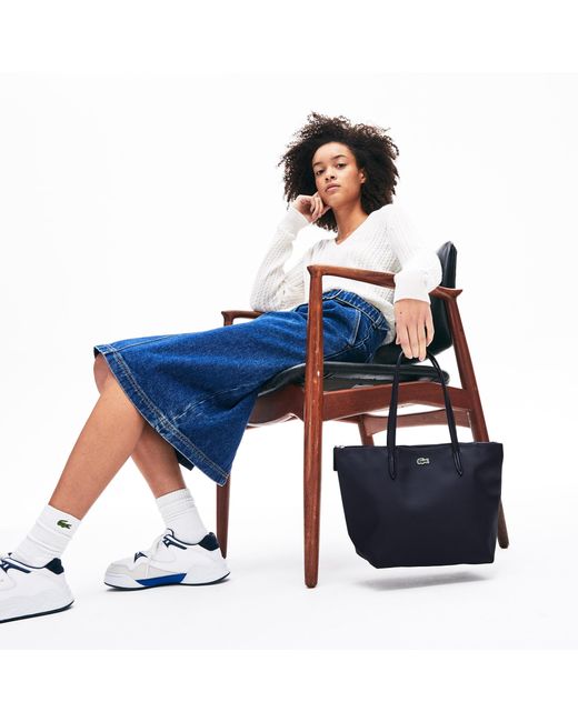 lacoste concept zip tote bag