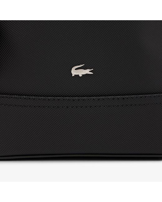 Lacoste Black Langon Petit Piqué Backpack for men