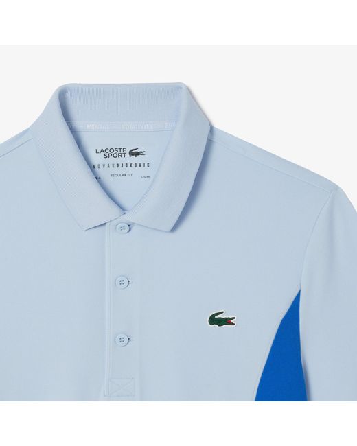 Lacoste Blue Tennis X Djokovic Regular-Fit Polo Shirt for men