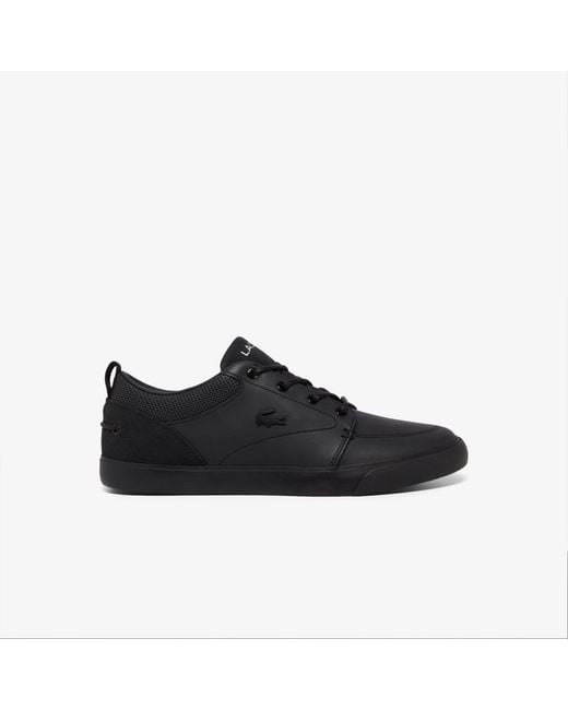 Lacoste Black Bayliss Leather Sneakers for men