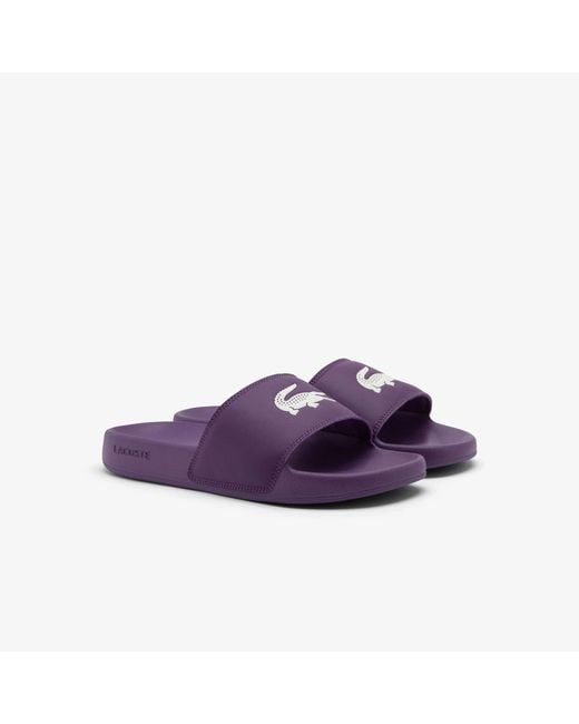 Lacoste Purple Serve Slide