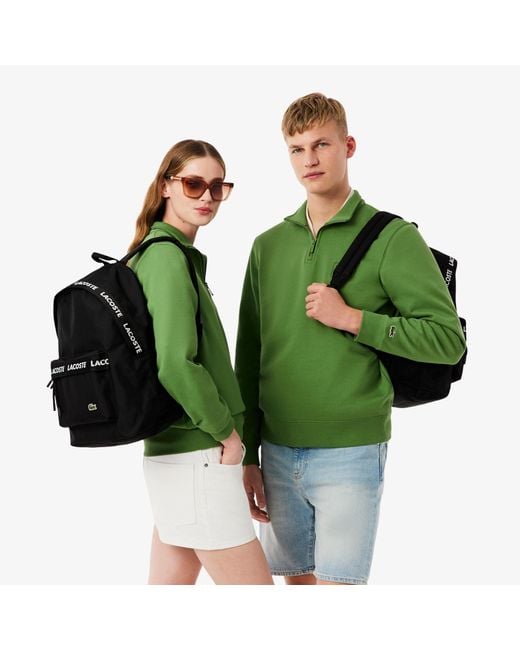 Lacoste Black Neocroc Backpack
