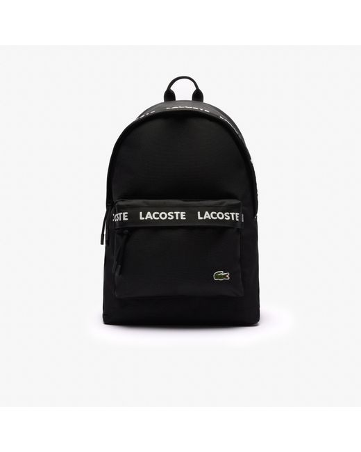 Lacoste Black Neocroc Backpack