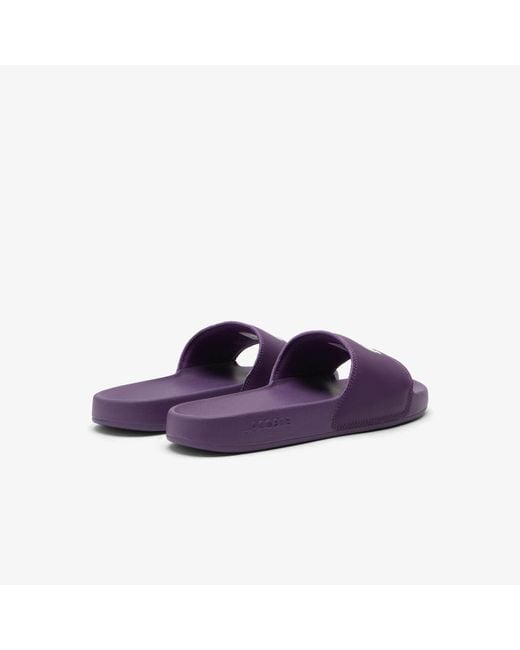Lacoste Purple Serve Slide