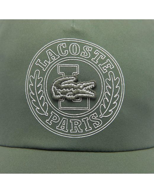 Lacoste Green Adjustable Water-Repellent Cap