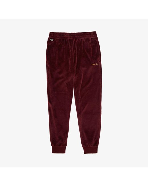 men's live golden signature velvet sweatpants