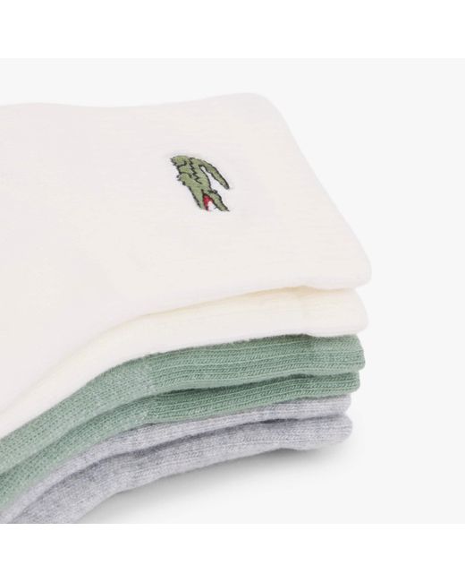 Lacoste Green 3-Pack Socks