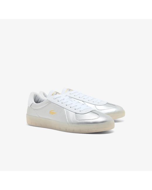 Lacoste White Baseshot Pro Leather Sneakers for men