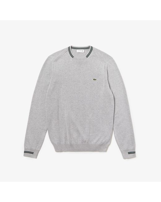 lacoste gray sweater