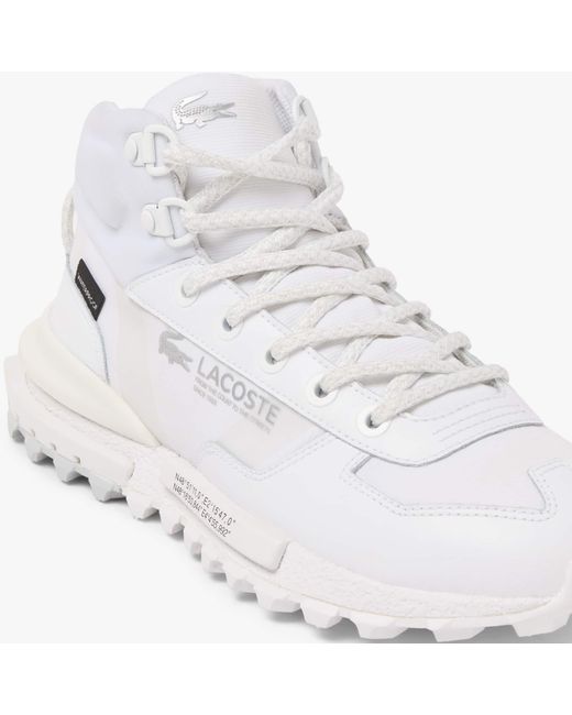 Lacoste White Elite Active Winter Sneakers