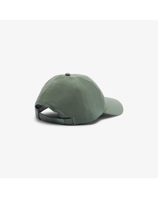 Lacoste Green Adjustable Water-Repellent Cap