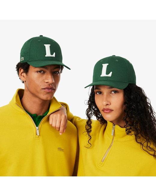Lacoste Green 3D Embroidered Baseball Cap