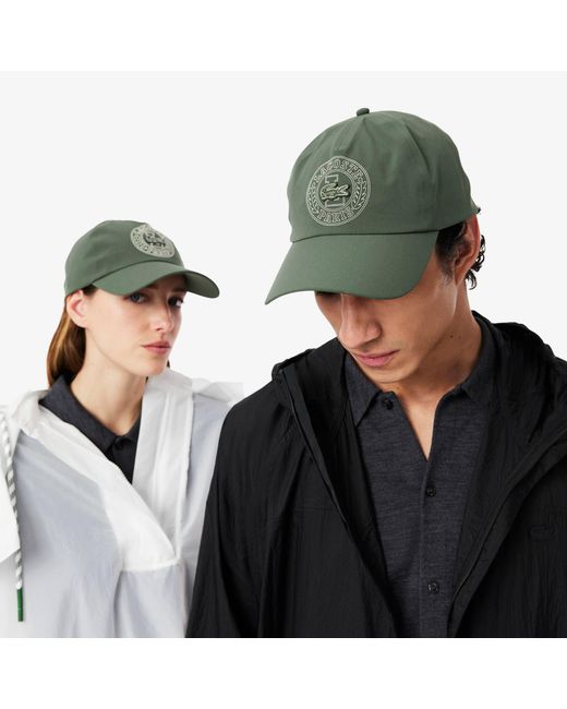 Lacoste Green Adjustable Water-Repellent Cap