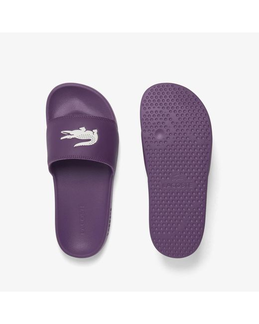 Lacoste Purple Serve Slide
