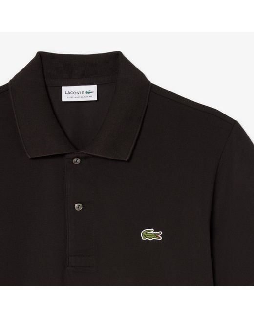 Lacoste Black Classic Fit.12.12 Light Piqué Polo for men