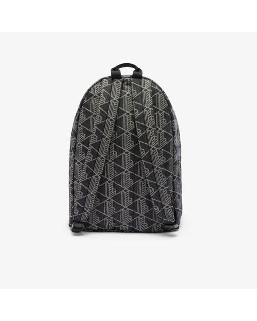 Lacoste Black Neocroc Motif Backpack