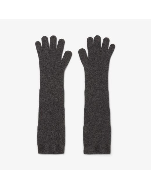 Lacoste Black Wool Jersey Gloves