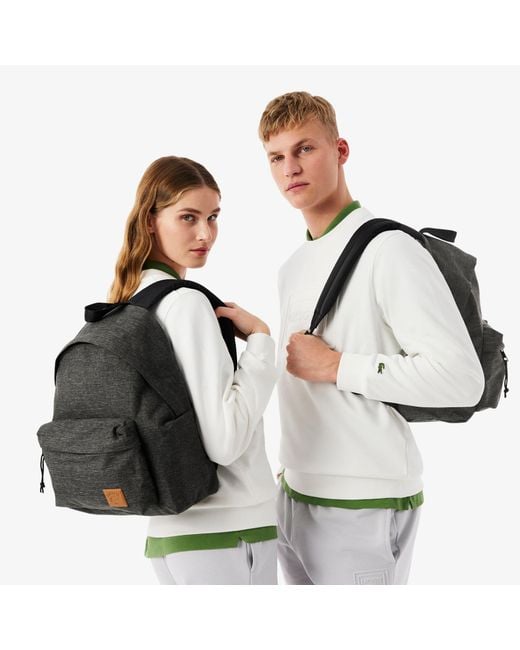 Lacoste Gray Casual Croc Backpack
