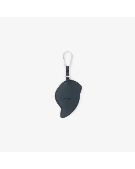 Lacoste Black L Charms Monogram Cap Key Ring for men
