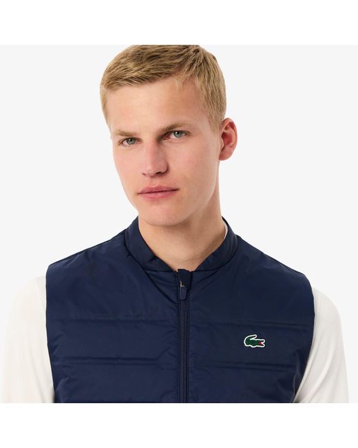 Lacoste Blue Sport Quilted Vest for men