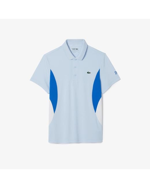 Lacoste Blue Tennis X Djokovic Regular-Fit Polo Shirt for men