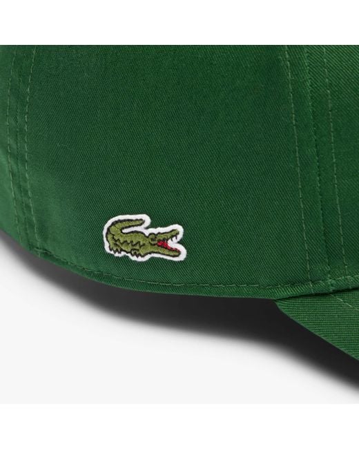 Lacoste Green 3D Embroidered Baseball Cap