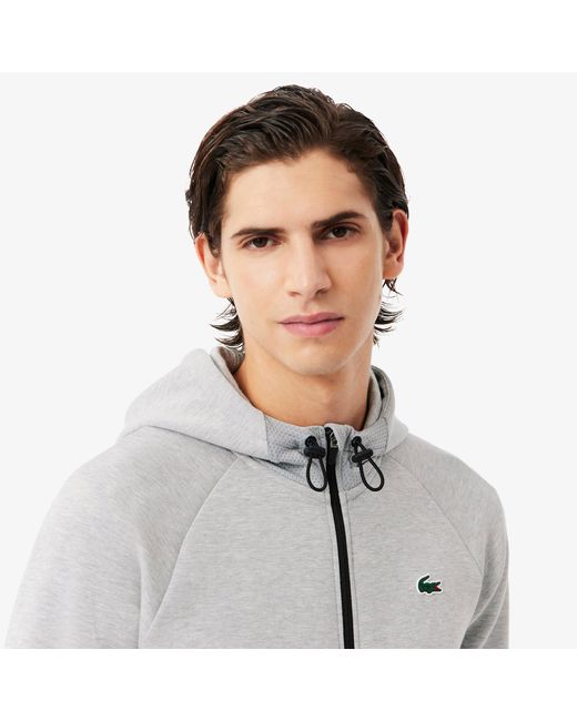 Lacoste White Lightweight Track Jacket for men