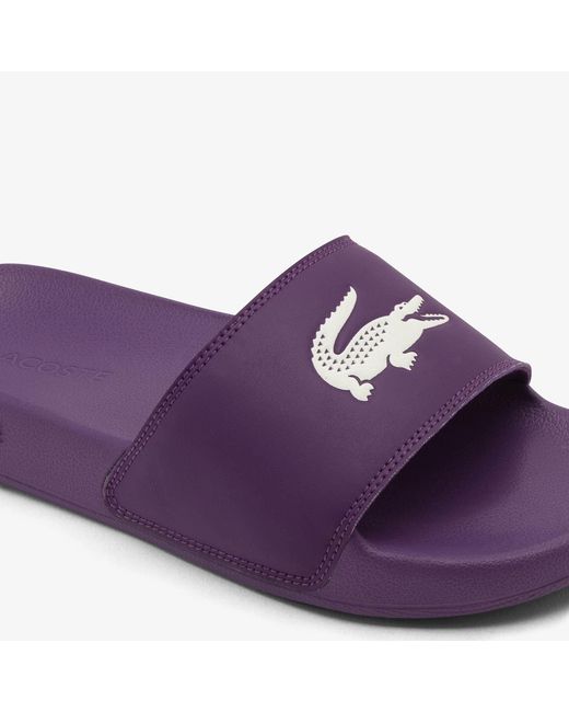 Lacoste Purple Serve Slide