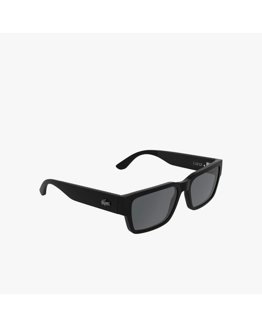 Lacoste Black L.12.12 Rectangle Glasses for men
