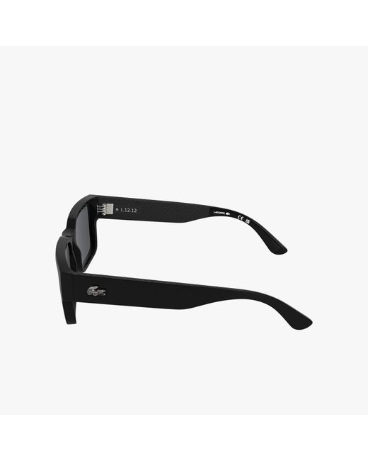Lacoste Black L.12.12 Rectangle Glasses for men
