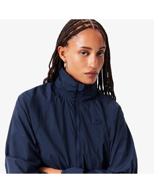 Lacoste Blue Hooded Track Jacket