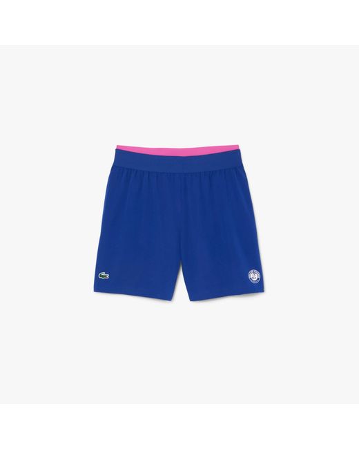 Roland Garros Fleece short, officiële collectie, tennis, blauw, 12 jaar