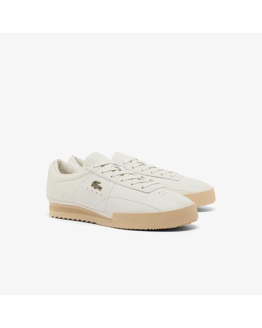 Lacoste White Aura Leather Sneakers for men
