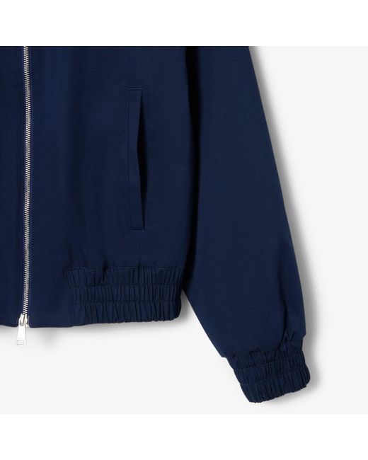 Lacoste Blue Double Collar Stretch Jacket