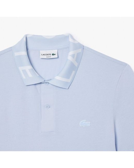 Lacoste Blue Slim Fit Movement Piqu¿ Polo Shirt for men