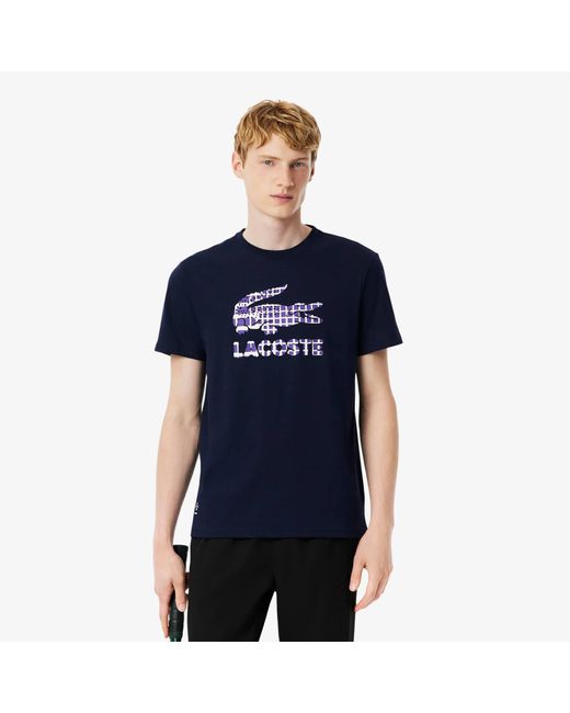 Lacoste Men's Blue Tennis X Daniil Medvedev T-Shirt